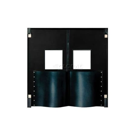 Chase Industries,. Chase Doors Extra HD Single Panel Traffic Door 4'W x 7'H Black DIS4884-BK